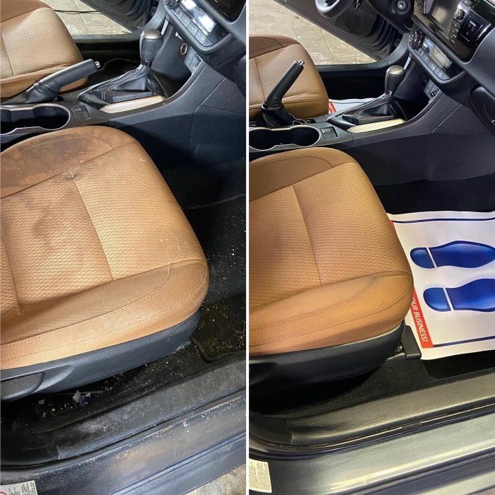 interior detail before and after