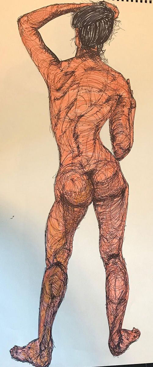 Nude Study. Art by David R. Judkins