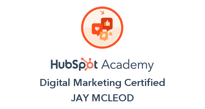 Jay McLeod - Digital Marketing Certified