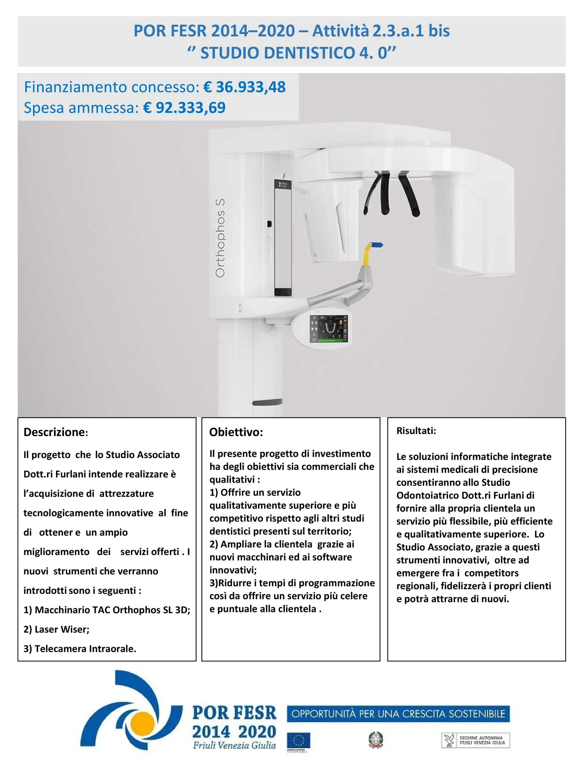 finanziamento progetto
