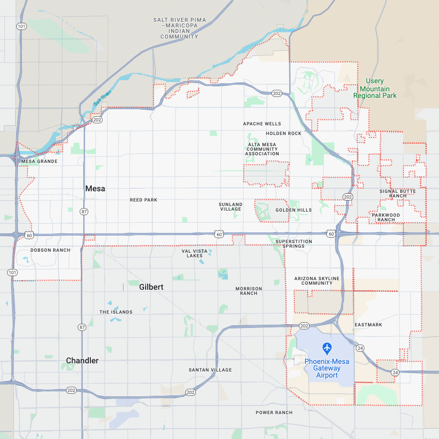 Mesa Buying Agent Map Boundaries: Locate Your Dream Home