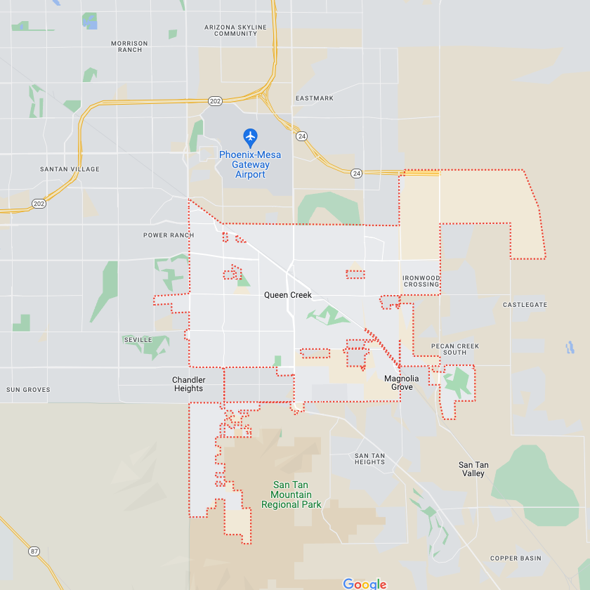 Queen Creek Real Estate Map - Your Home Awaits