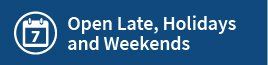 Open Late - Including Weekends