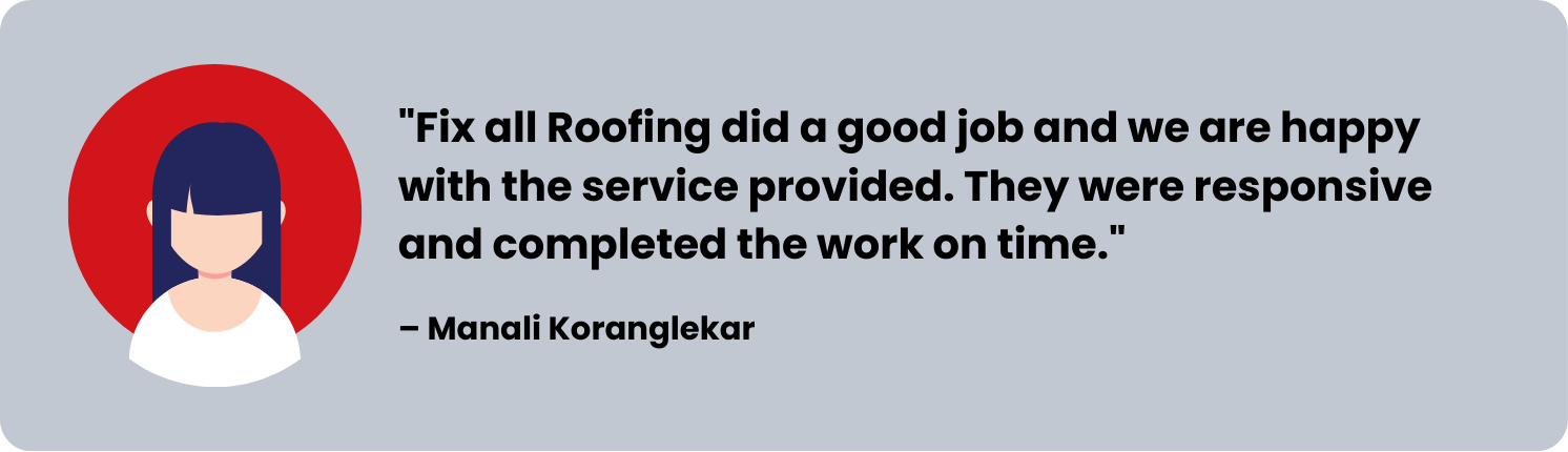 Customer review for a roofer in high wycombe |fix all roofing