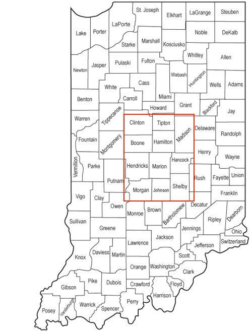 Map — Carmel, IN — Lifetime Media Preservation