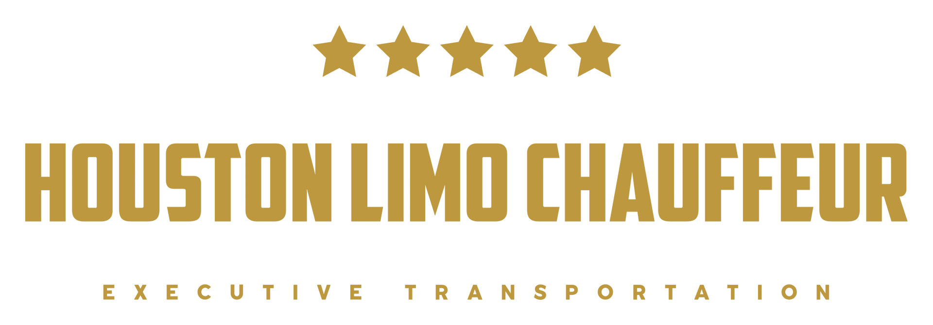 A logo for houston limo chauffeur executive transportation