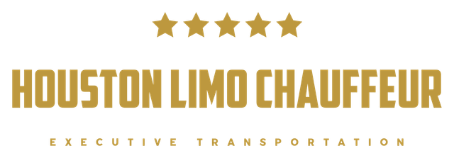 A logo for houston limo chauffeur executive transportation