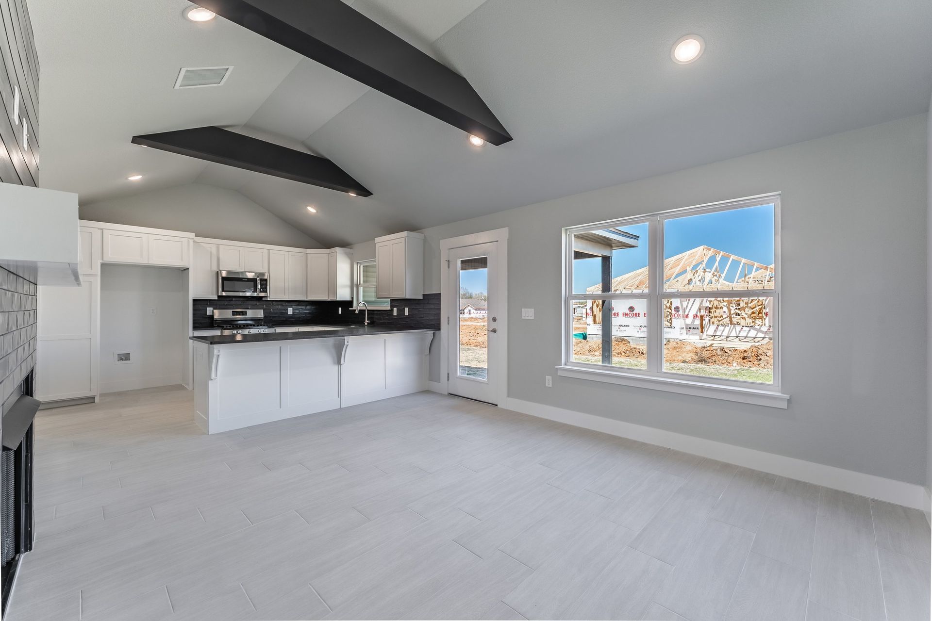 Kitchen Sink Dining Area Backyard House Home New Vision Real Estate NWA Arkansas