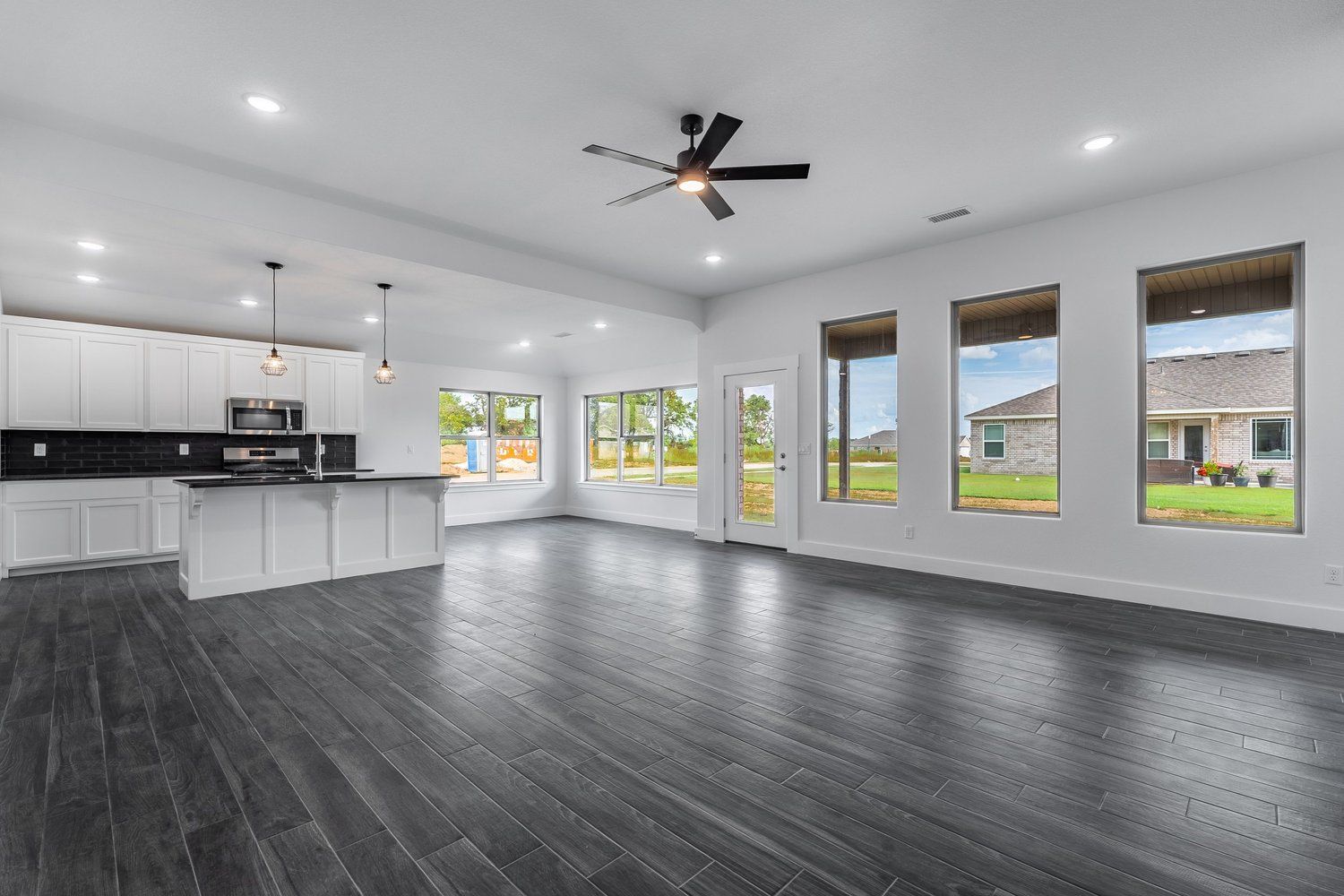 New House Kitchen Living Room Backyard New Vision Real Estate NWA Arkansas