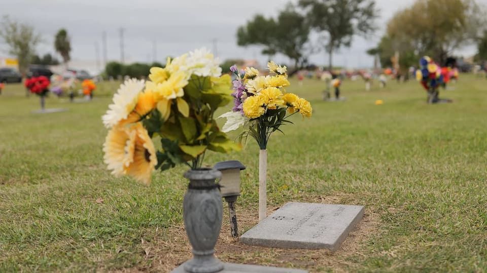 Flowers and a Monument