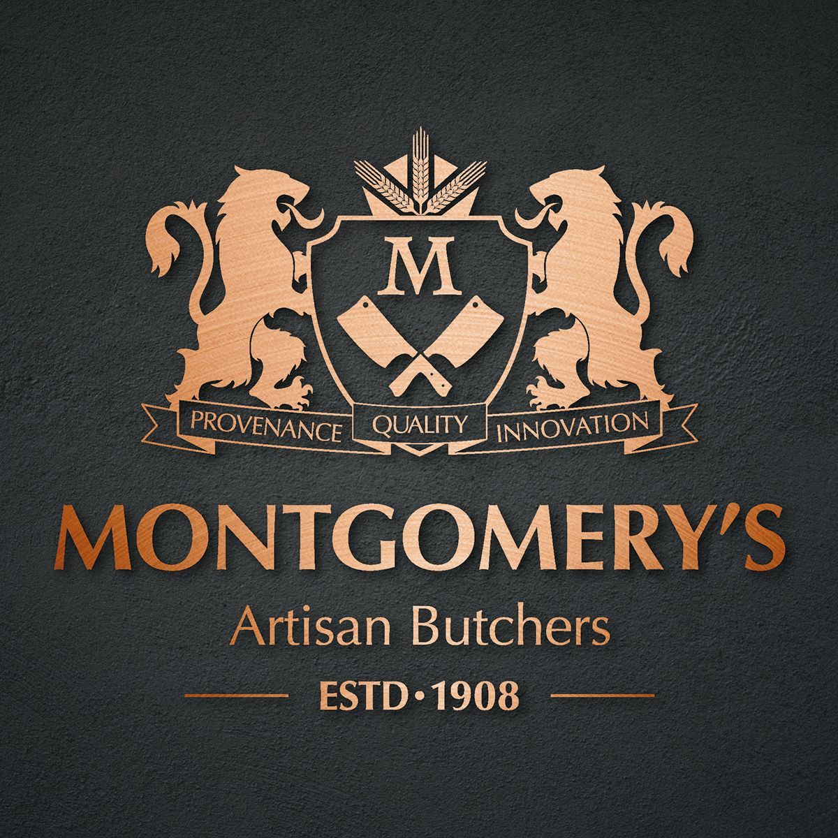 Montgomery's Artisan Butchers rebranding