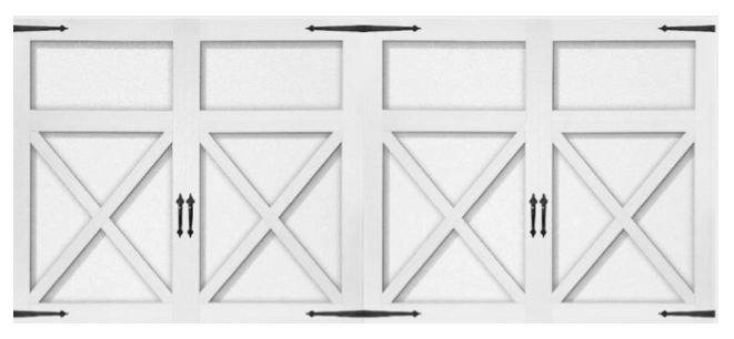 Custom Overlay Carriage Door