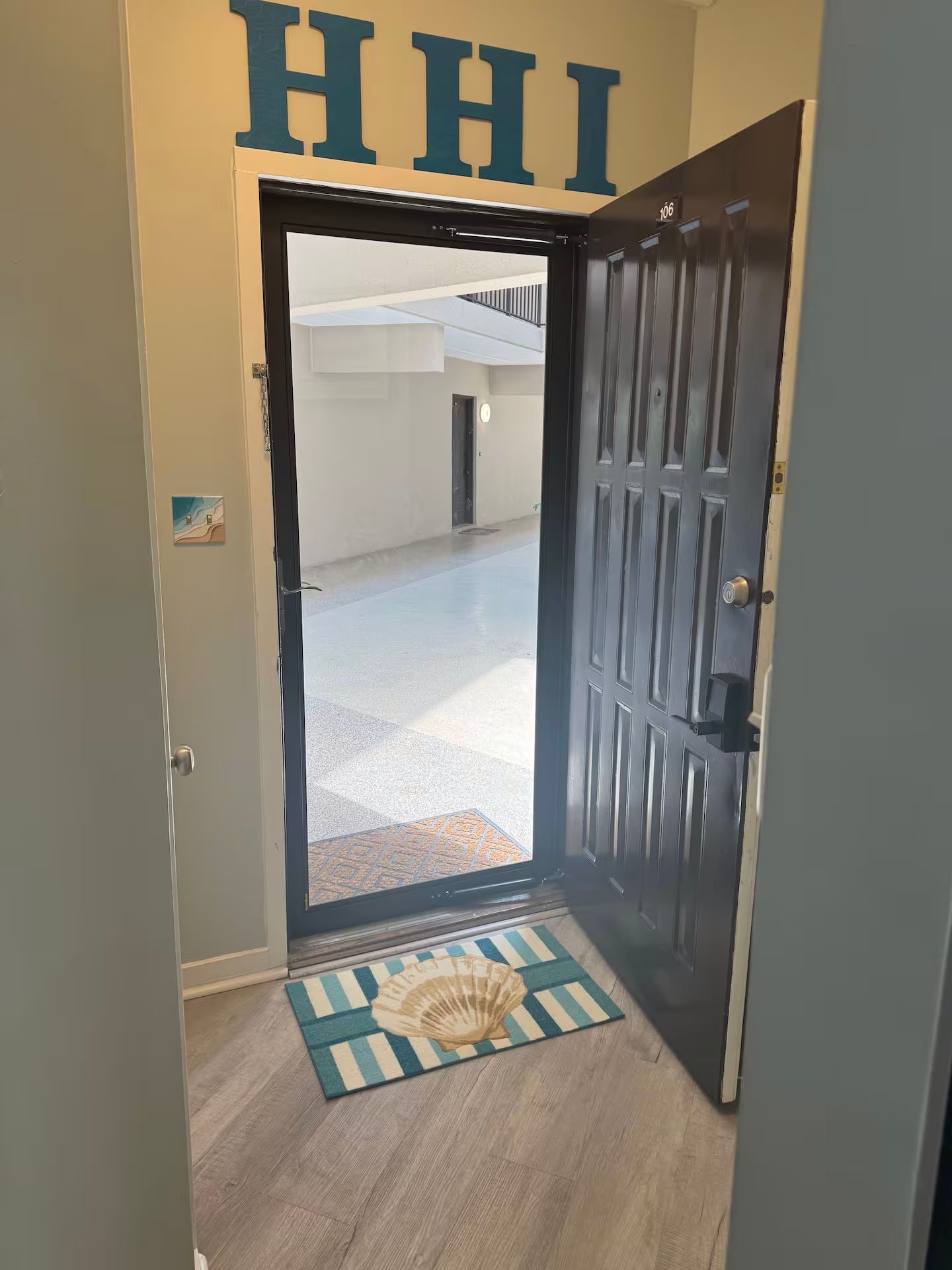 Your private and secure entrance to your rental unit on Hilton Head Island.