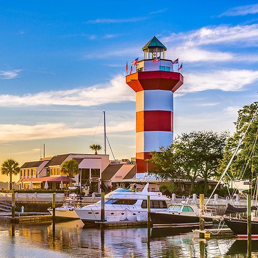 The famous Hilton Head lighthouse is must-see visit.