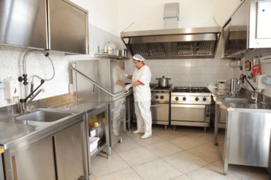 Cucina della casa di riposo