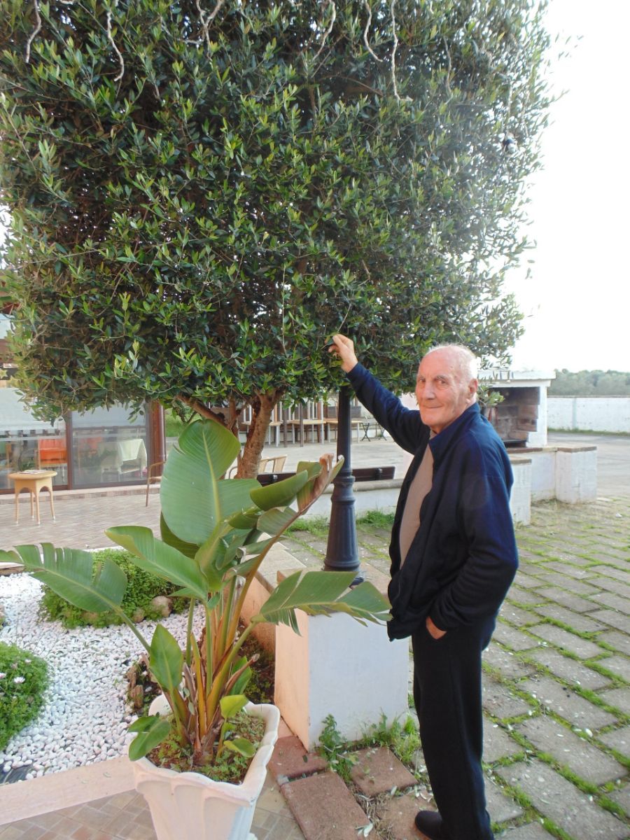 Un ospite della casa di riposo