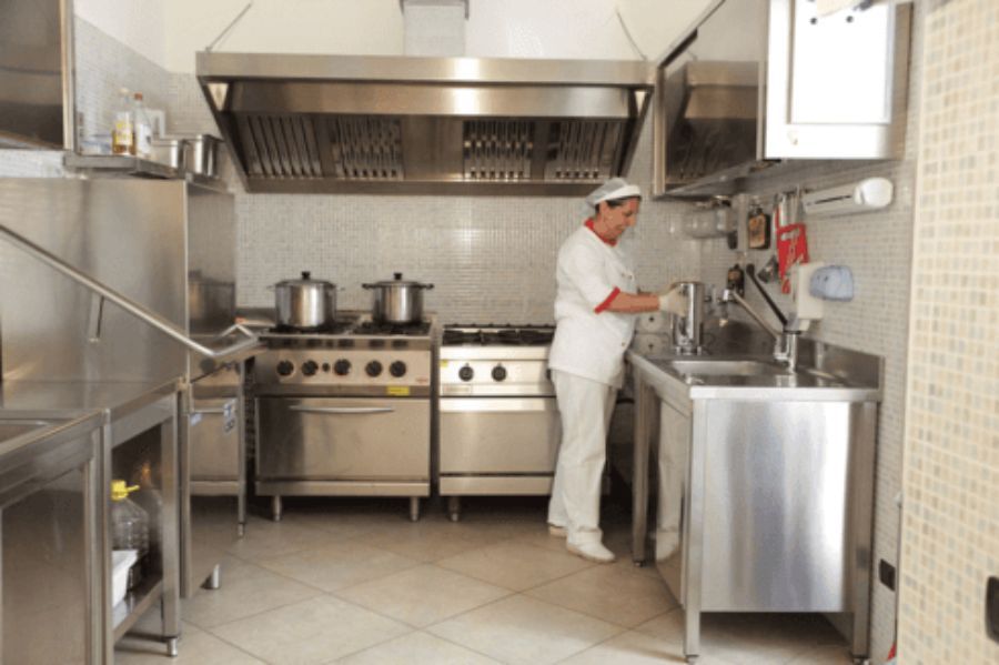 Cucina della residenza per anziani