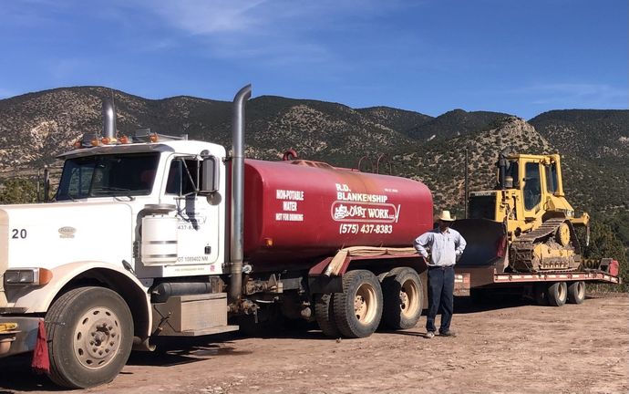 Owner And His Son — La Luz, NM — R.D. Blankenship Dirt Work LLC