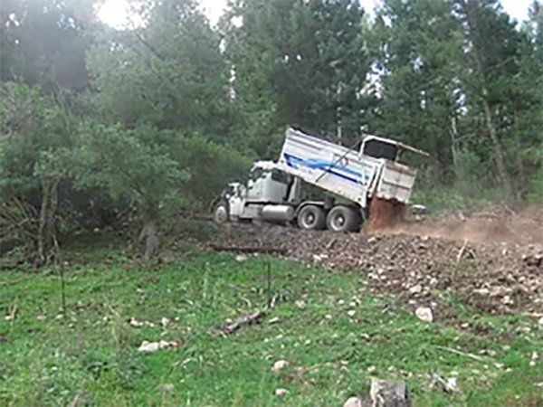 Loading Off The Materials — La Luz, NM — R.D. Blankenship Dirt Work LLC
