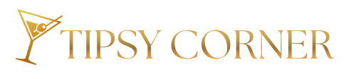 A gold, serif-font logo reading 