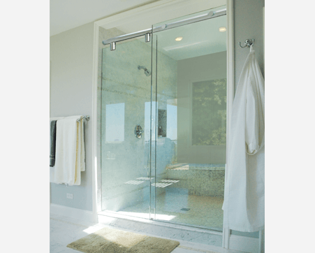 hydroslide shower door large space