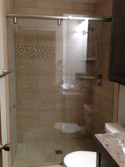 hydroslide shower tan tiling wall and floor