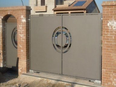 Cancello blindato in ferro