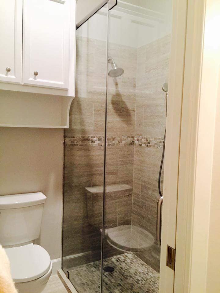 Shower Glass Door and Divider —  Residential Glass in Houston, TX