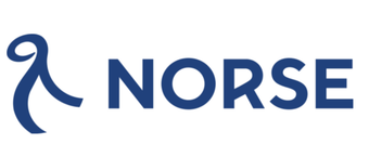 Blue Norse logo with stylized symbol and the word "NORSE".