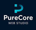 Logo for PureCore Web Studio: teal 