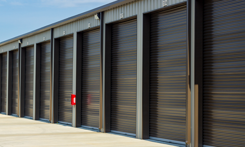 Self storage drive up units