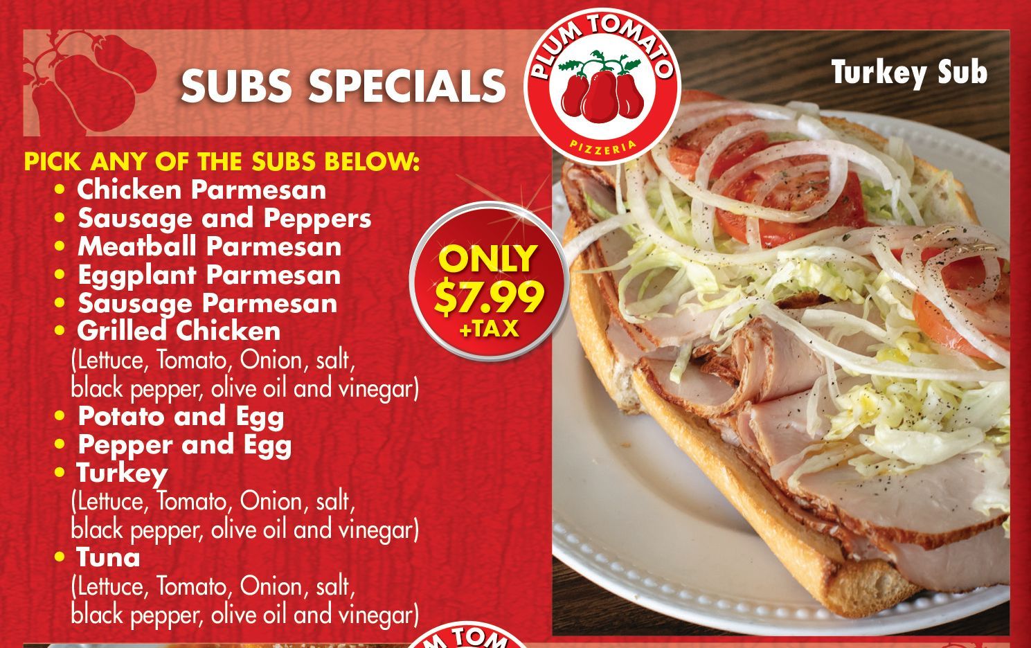 Plum Tomato Pizzeria Lunch 2