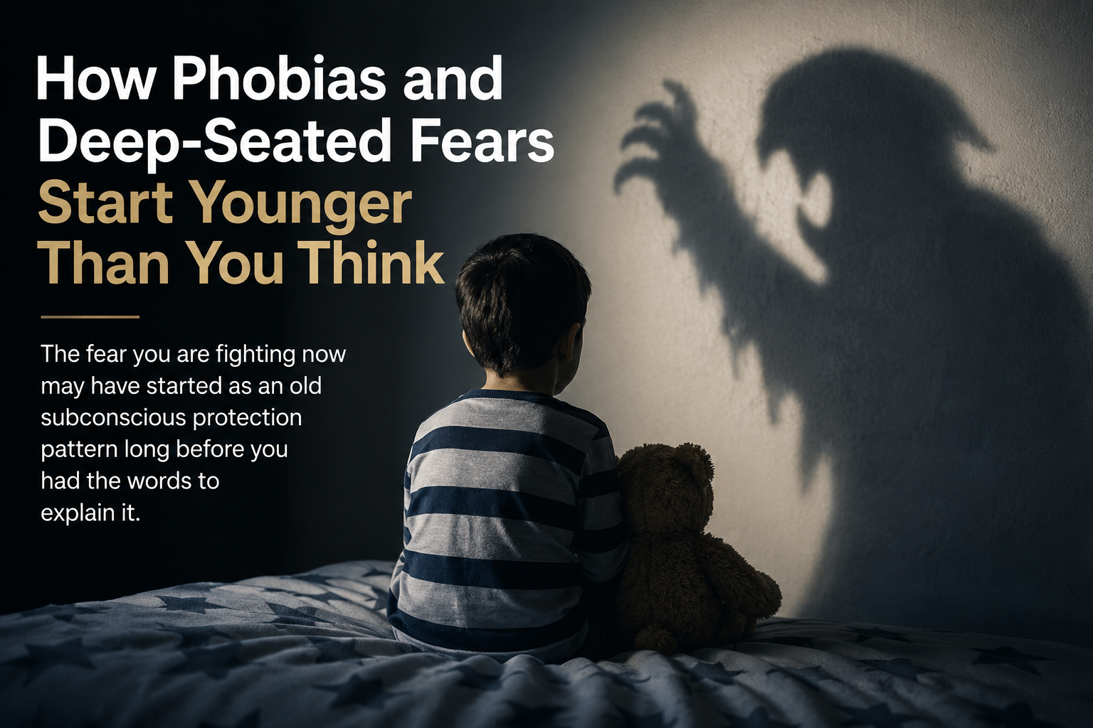 Hypnosis for phobias and deep fears showing how early fear patterns can become subconscious
