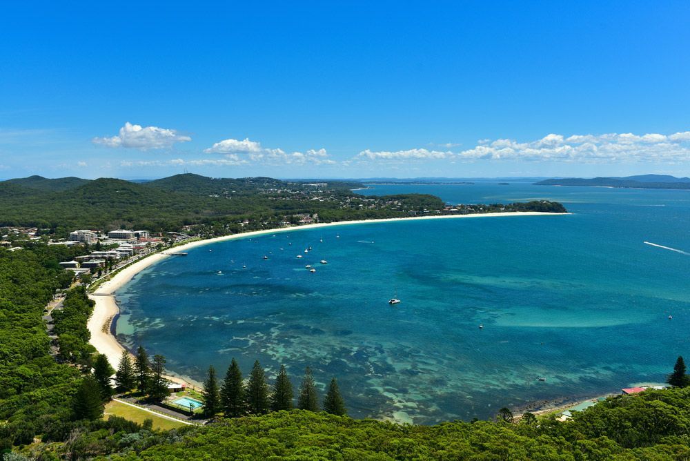 View From The Hiking Area — Water Equipment in Port Stephens, NSW