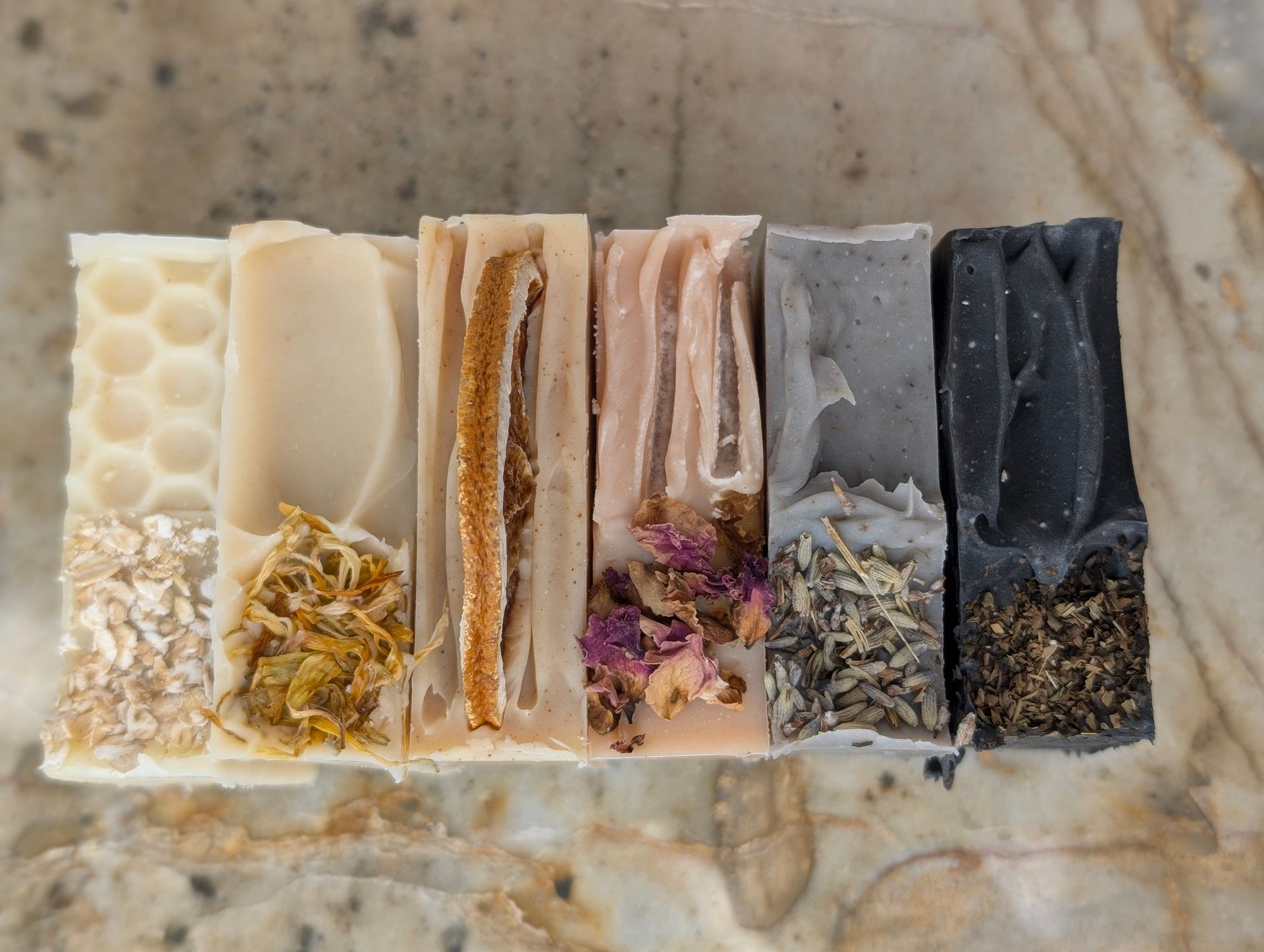 A collection of soaps