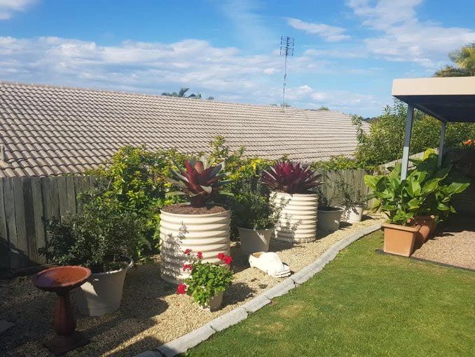 Large Raised Beds At Fenceline — Foley's Tanks in Palmwoods, QLD