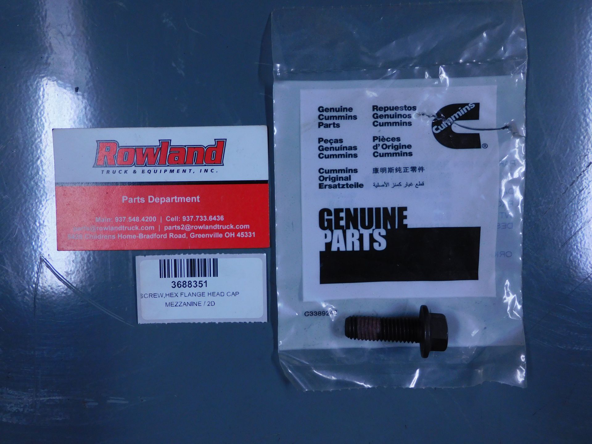 Cummins Hex Flange Head Cap Screw 3688351