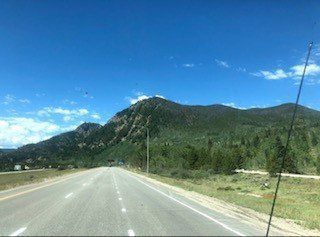 Driving down a highway