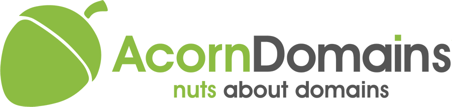 A green acorn icon next to the text 