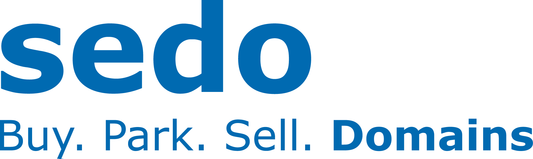 The blue Sedo logo with the tagline 