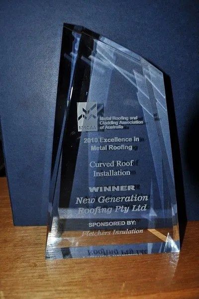 Curved roof installation certificate