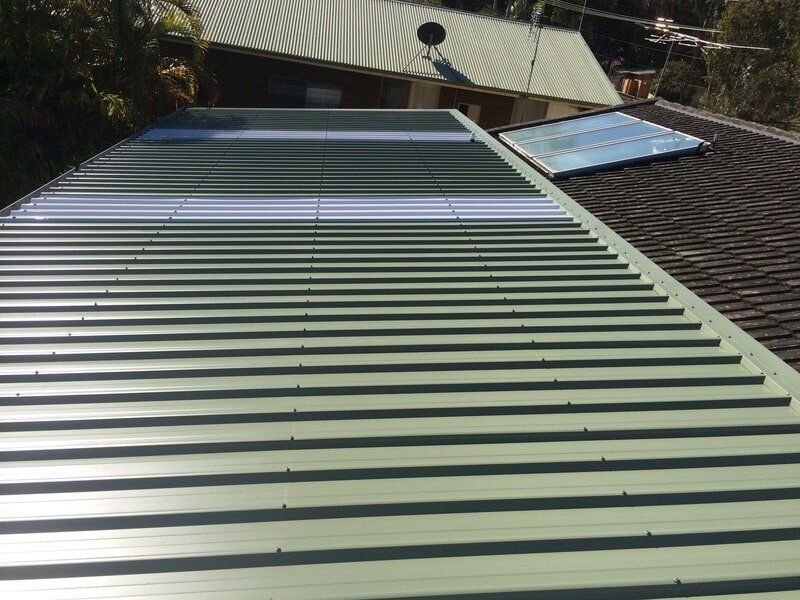 Light Green Roof — Gutterpro in Coffs Harbour