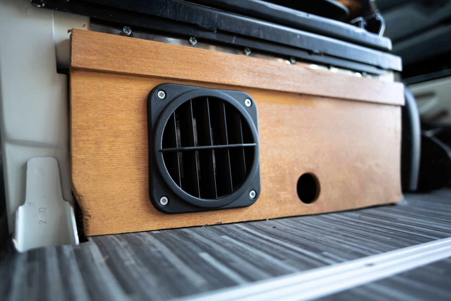 Wooden Box With Black Vent — G&S Caravan Services in Taylors Beach, NSW