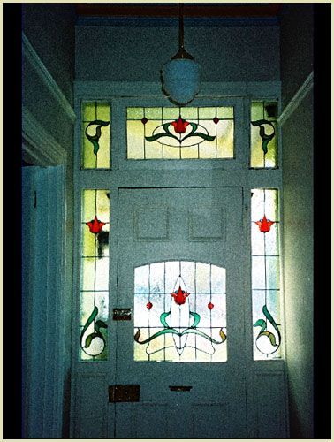 Art Nouveau Window Stained Glass Door — Melbourne, VIC — Arcadia Leadlight & Stained Glass