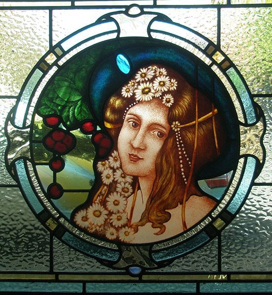 Painted Woman Stained Glass — Melbourne, VIC — Arcadia Leadlight & Stained Glass