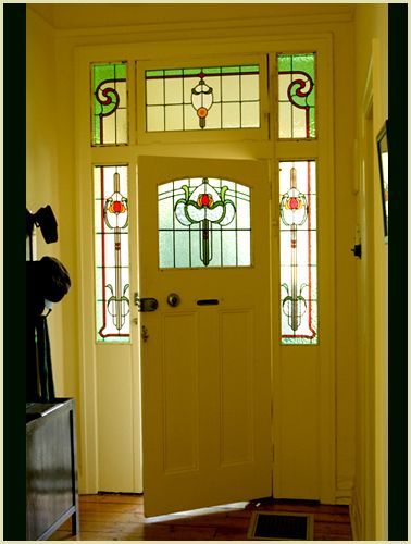 Federation Style Stained Glass Door — Melbourne, VIC — Arcadia Leadlight & Stained Glass
