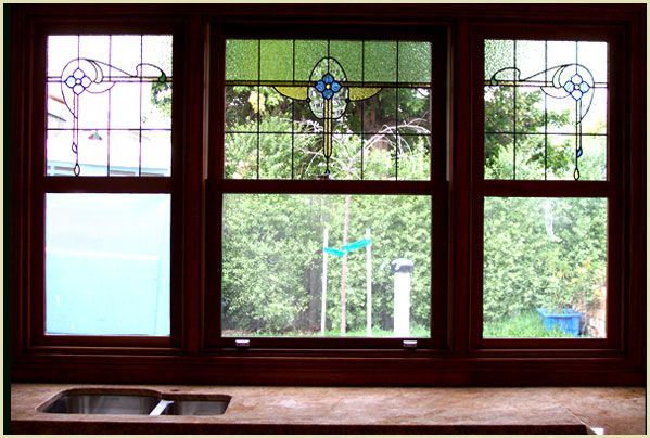 Edwardian Glass Door Window — Melbourne, VIC — Arcadia Leadlight & Stained Glass