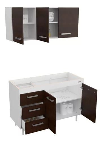 Conjunto de muebles de cocina de dos piezas