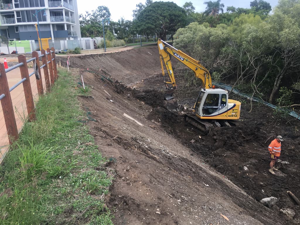 Nelson Street Walk Before — Quarry Products In Mackay, QLD