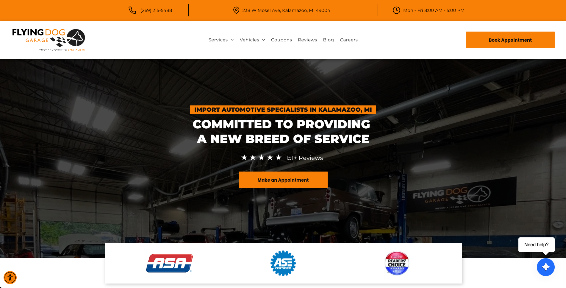 Flying Dog Garage Import Auto Repairs in Kalamazoo, MI